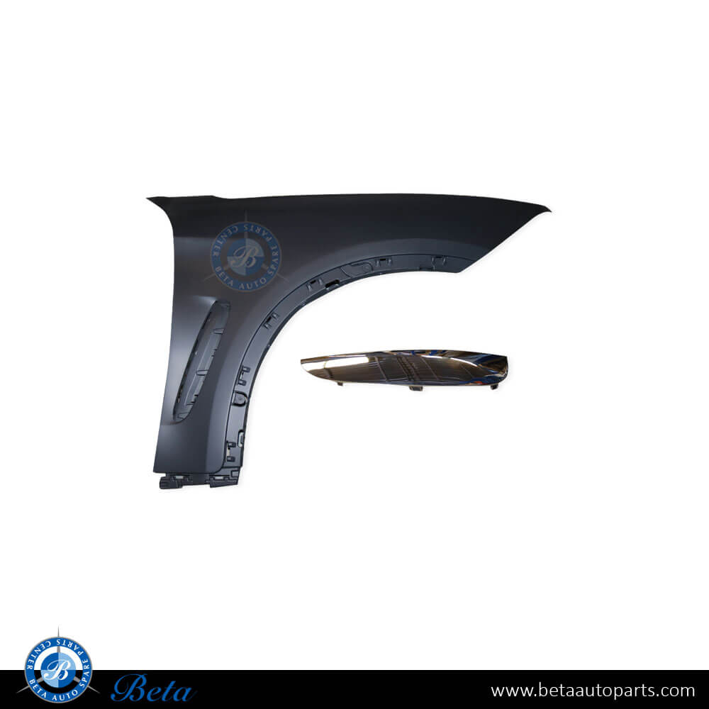Right Side Fender without Side Lamp Hole for BMW X6 F16 2015-2019 models, Part Number 51657418956 Right Side Fender without Side Lamp Hole for BMW X6 F16 2015-2019 models, Part Number 51657418956